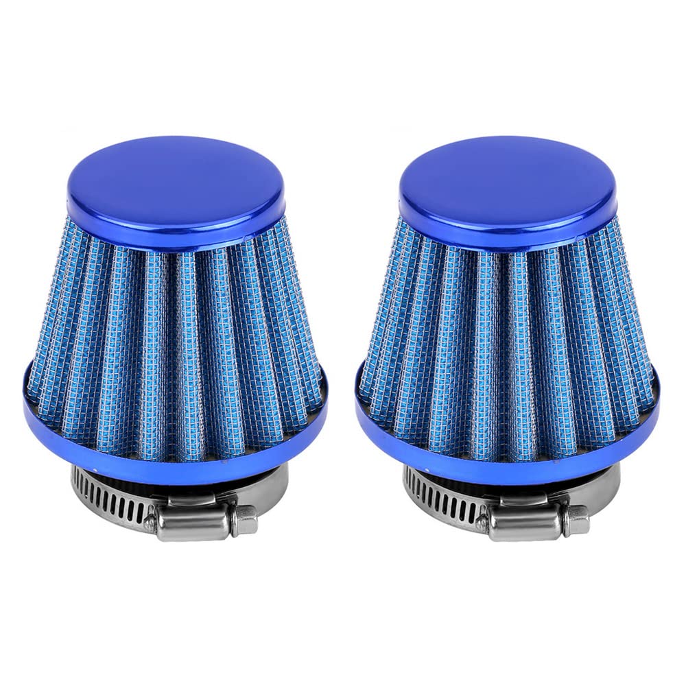 ETOPARS 2 X Blau Motorrad Luftfilter Universeller Motorrad Lufteinlassfilter Kit 60mm Auto Ansaugluftfilter Luftfilterinduktion Vergaser Offroad ETOPARS 2 X Blau Motorrad Luftfilter Universeller Motorrad Lufteinlassfilter Kit 60mm Auto Ansaugluftfilter Luftfilterinduktion Vergaser Offroad von ETOPARS