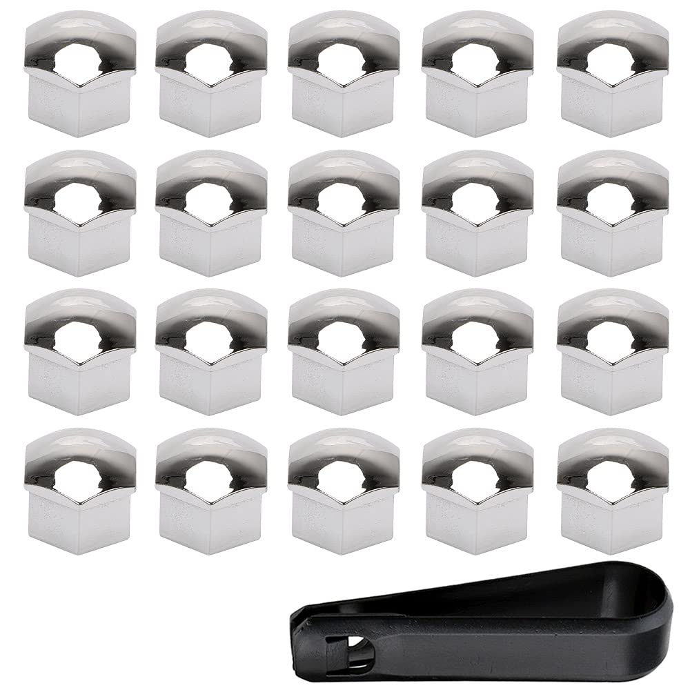 ETOPARS 20 Stück 17mm Auto Radmutterkappen Radschrauben Kappen Universal Reifen Mutter Abdeckungen Radmuttern mit Entfernung Werkzeug Silber ETOPARS 20 Stück 17mm Auto Radmutterkappen Radschrauben Kappen Universal Reifen Mutter Abdeckungen Radmuttern mit Entfernung Werkzeug Silber von ETOPARS