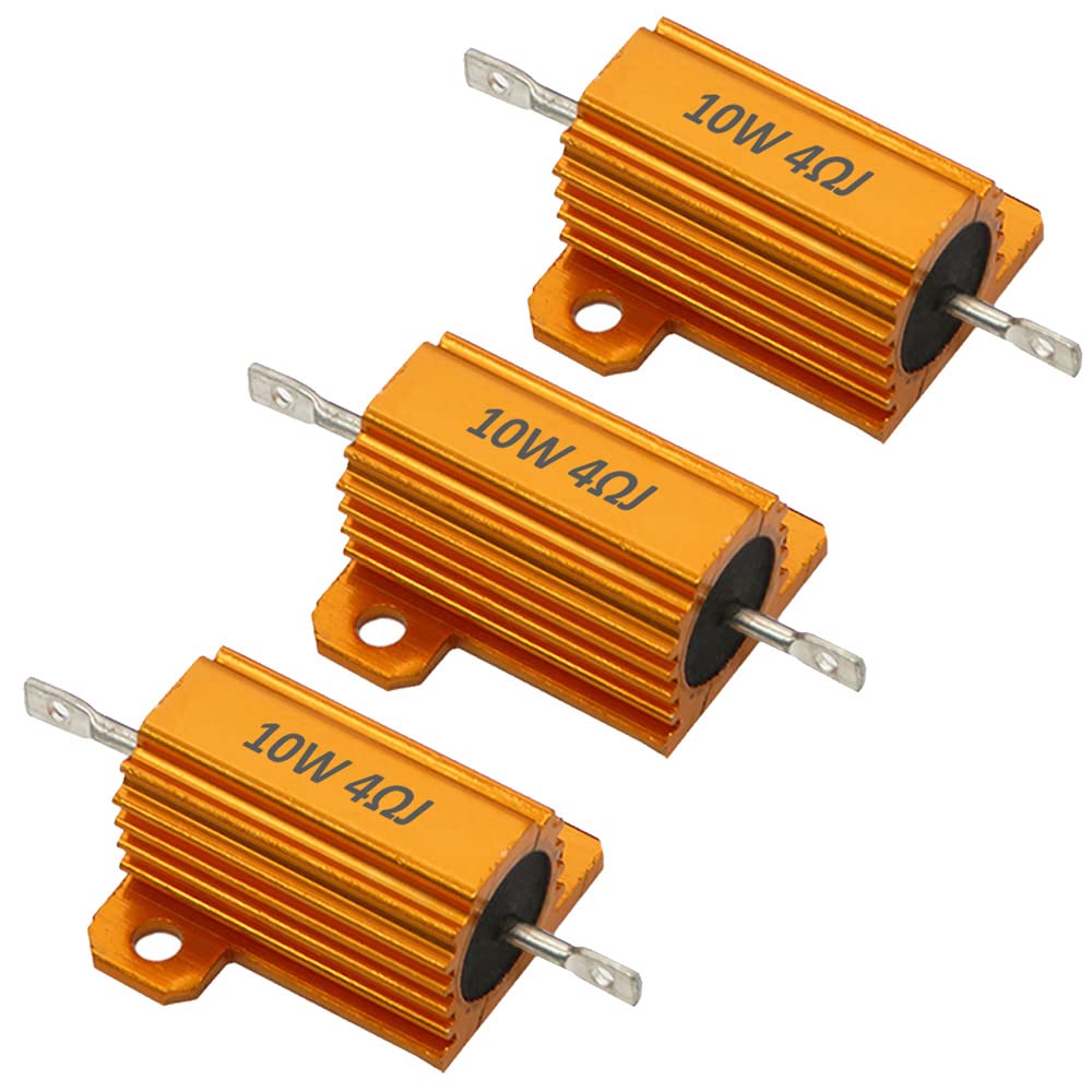 ETOPARS 3 Stk 10W 4 Ohm 5% Aluminium Gehäuse Drahtwiderstand Lastwiderstände Gewindebohrer Widerstand Chassis Montage Wirewound Goldene Gehäusewiderstand ETOPARS 3 Stk 10W 4 Ohm 5% Aluminium Gehäuse Drahtwiderstand Lastwiderstände Gewindebohrer Widerstand Chassis Montage Wirewound Goldene Gehäusewiderstand von ETOPARS