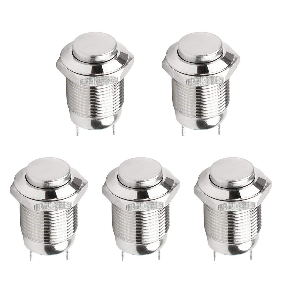ETOPARS 5 X 12mm Metall Druckknopf Schalter Wasserdichter Verriegelungs Kippschalter EIN AUS 2Pin 3A 250V Runden Hoher Kopf Wippschalter ETOPARS 5 X 12mm Metall Druckknopf Schalter Wasserdichter Verriegelungs Kippschalter EIN AUS 2Pin 3A 250V Runden Hoher Kopf Wippschalter von ETOPARS
