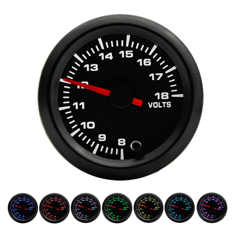 ETOPARS 52mm Automotor Kfz 2" Zeiger Spannungsanzeige Volt Messgerät Kit 7 Farbe Lichtanzeige Zeigeranzeige ETOPARS 52mm Automotor Kfz 2" Zeiger Spannungsanzeige Volt Messgerät Kit 7 Farbe Lichtanzeige Zeigeranzeige von ETOPARS