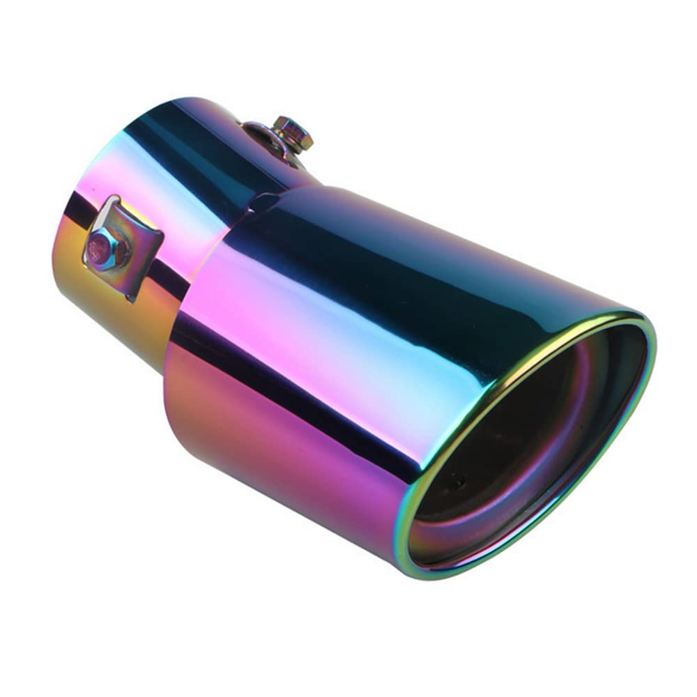 ETOPARS 63mm Auspuffblende Auto Universell Auspuff Schalldämpfer Endrohr Edelstahl Auspuffrohr Endschalldämpfer Auspuffendrohr Einzelne Auslass Biegen Bunt ETOPARS 63mm Auspuffblende Auto Universell Auspuff Schalldämpfer Endrohr Edelstahl Auspuffrohr Endschalldämpfer Auspuffendrohr Einzelne Auslass Biegen Bunt von ETOPARS