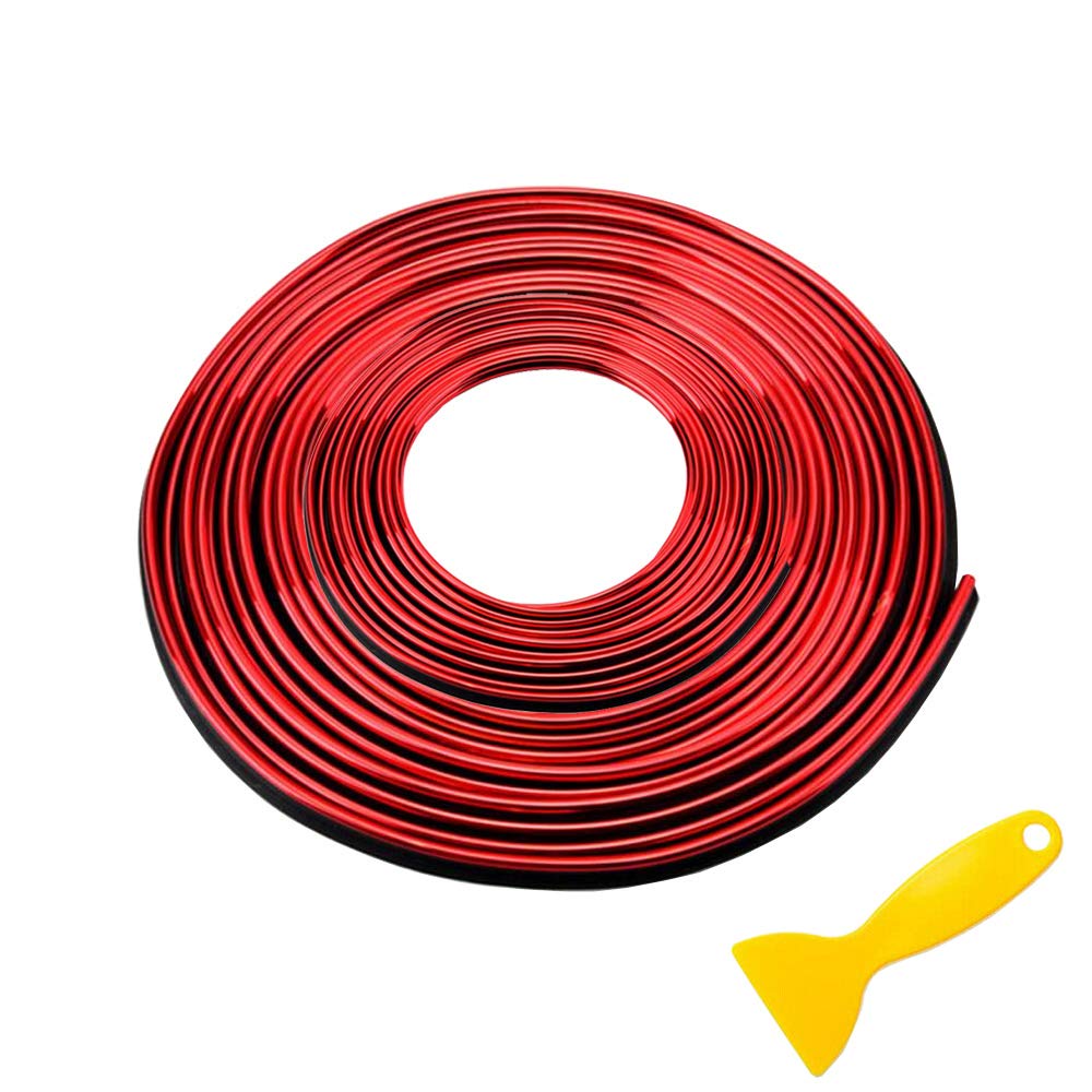 ETOPARS Auto Zierleiste 10 Meter Rot Auto Innenraum Zubehör Dekorative Streifen Line Lückenfüller Chrom Zierleisten Flexibler Streifen ETOPARS Auto Zierleiste 10 Meter Rot Auto Innenraum Zubehör Dekorative Streifen Line Lückenfüller Chrom Zierleisten Flexibler Streifen von ETOPARS