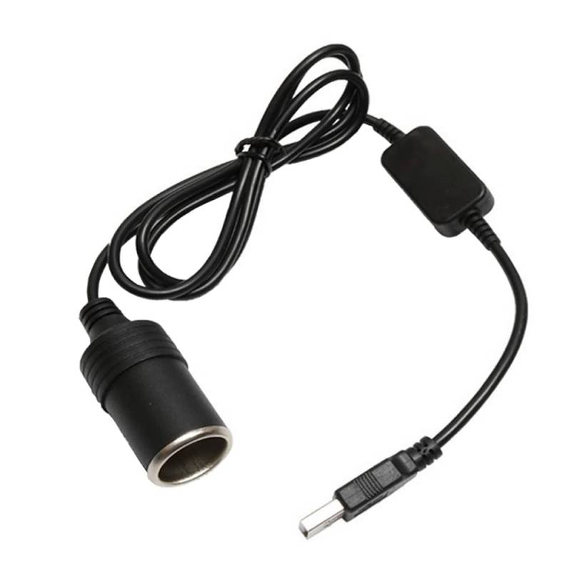 ETOPARS USB A Stecker auf 12V Auto Zigarettenanzünder Weibliches Konverter Adapter Kabel 5V USB A Stecker Kfz Ladegerät Buchse 100cm Länge 22AWG Unter 8W von ETOPARS