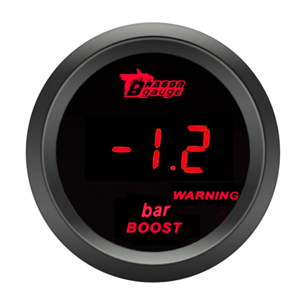 ETOPARS Universelle Auto Ladedruckanzeige 2Zoll 52mm Auto Turbo Boost Messgerät Digitales Bar Boost Anzeige Rot Lichtanzeige Instrument Rauchtönung Len ETOPARS Universelle Auto Ladedruckanzeige 2Zoll 52mm Auto Turbo Boost Messgerät Digitales Bar Boost Anzeige Rot Lichtanzeige Instrument Rauchtönung Len von ETOPARS