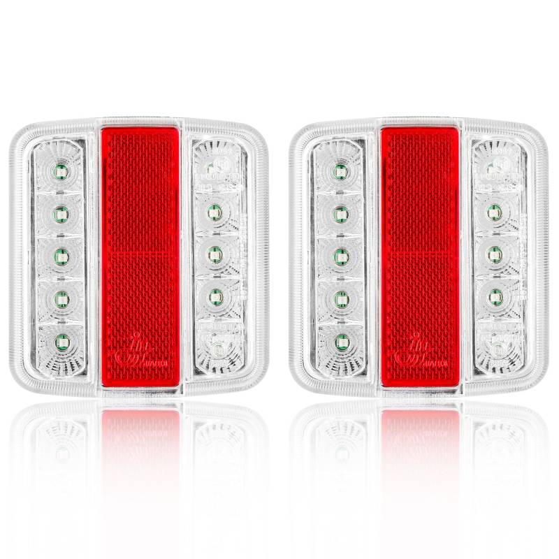 ETUKER 2x Anhänger Rückleuchten Led 5Funktion 12v Anhänger Rücklicht für PKW Traktor Landwirtschaftliches KFZ RV Wasserdicht von ETUKER