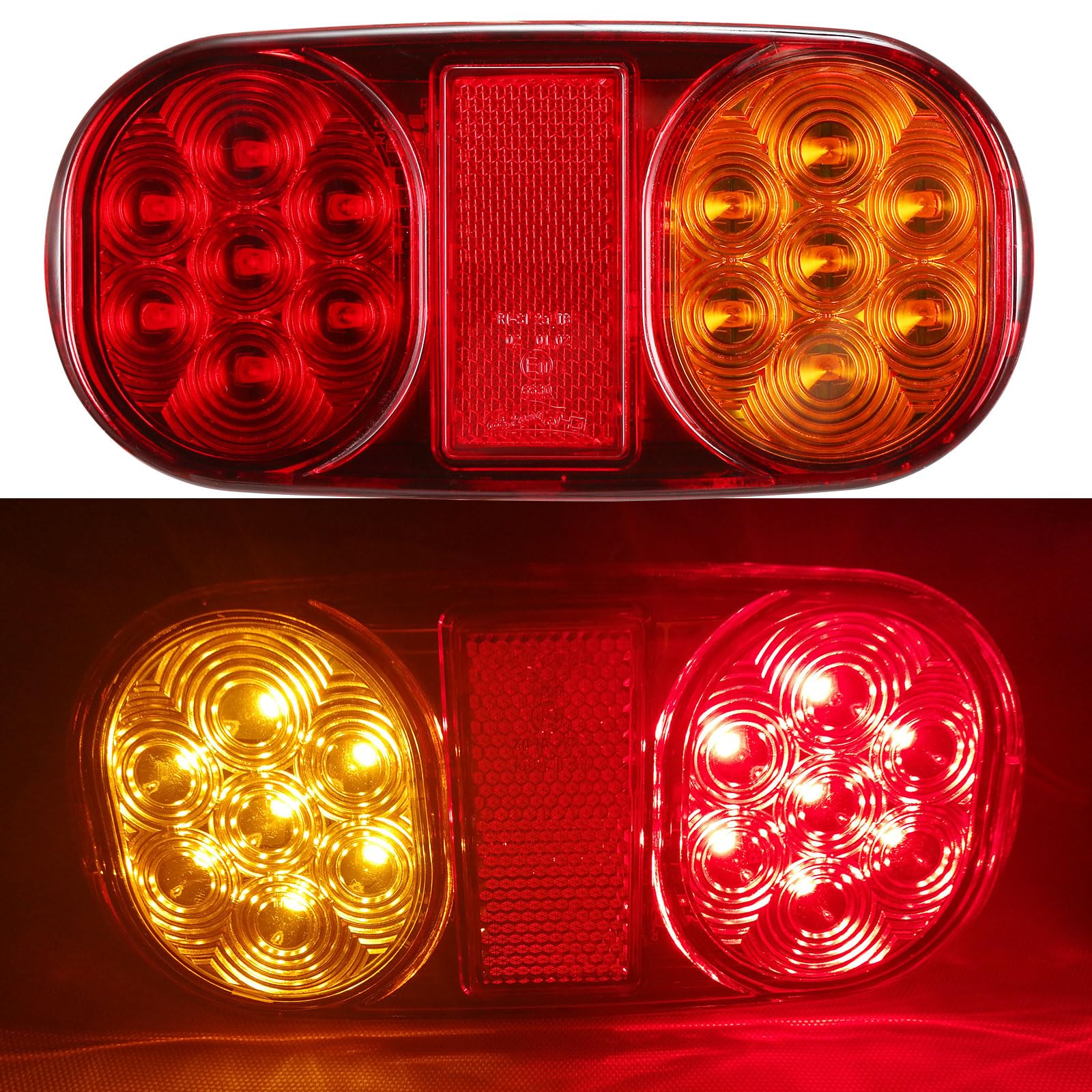 ETUKER LED Rückleuchten Anhänger 2x Anhänger Beleuchtung 5Funktion 12v Wasserdicht für PKW Traktor Land Wohnwagen KFZ ETUKER LED Rückleuchten Anhänger 2x Anhänger Beleuchtung 5Funktion 12v Wasserdicht für PKW Traktor Land Wohnwagen KFZ von ETUKER