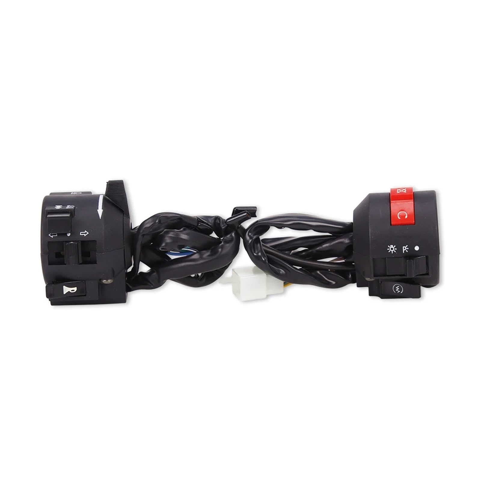 ETloe CVK Scheinwerfer Links Rechts Blinker Horn Zündung Start Schalter Griff Taste Montage Für Ho&nda CMX250 C CA250 Rebel 1996-2012 Motorrad-Steuerschalter (Color : 1 Pair) von ETloe