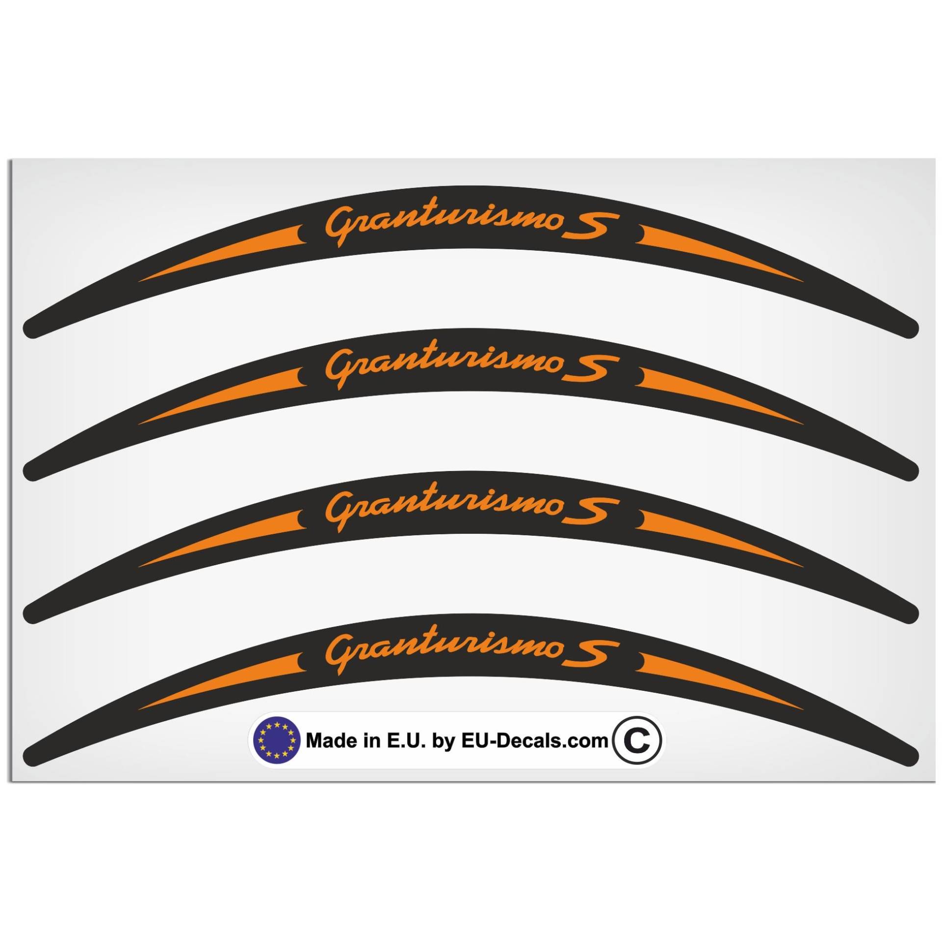 EU-Decals - MioVespa Collection Granturismo S 4X Felgenrandaufkleber lang orange auf schwarz für Vespa GTS 300 Super Sport Aufkleber laminiert EU-Decals - MioVespa Collection Granturismo S 4X Felgenrandaufkleber lang orange auf schwarz für Vespa GTS 300 Super Sport Aufkleber laminiert von EU-Decals - MioVespa Collection