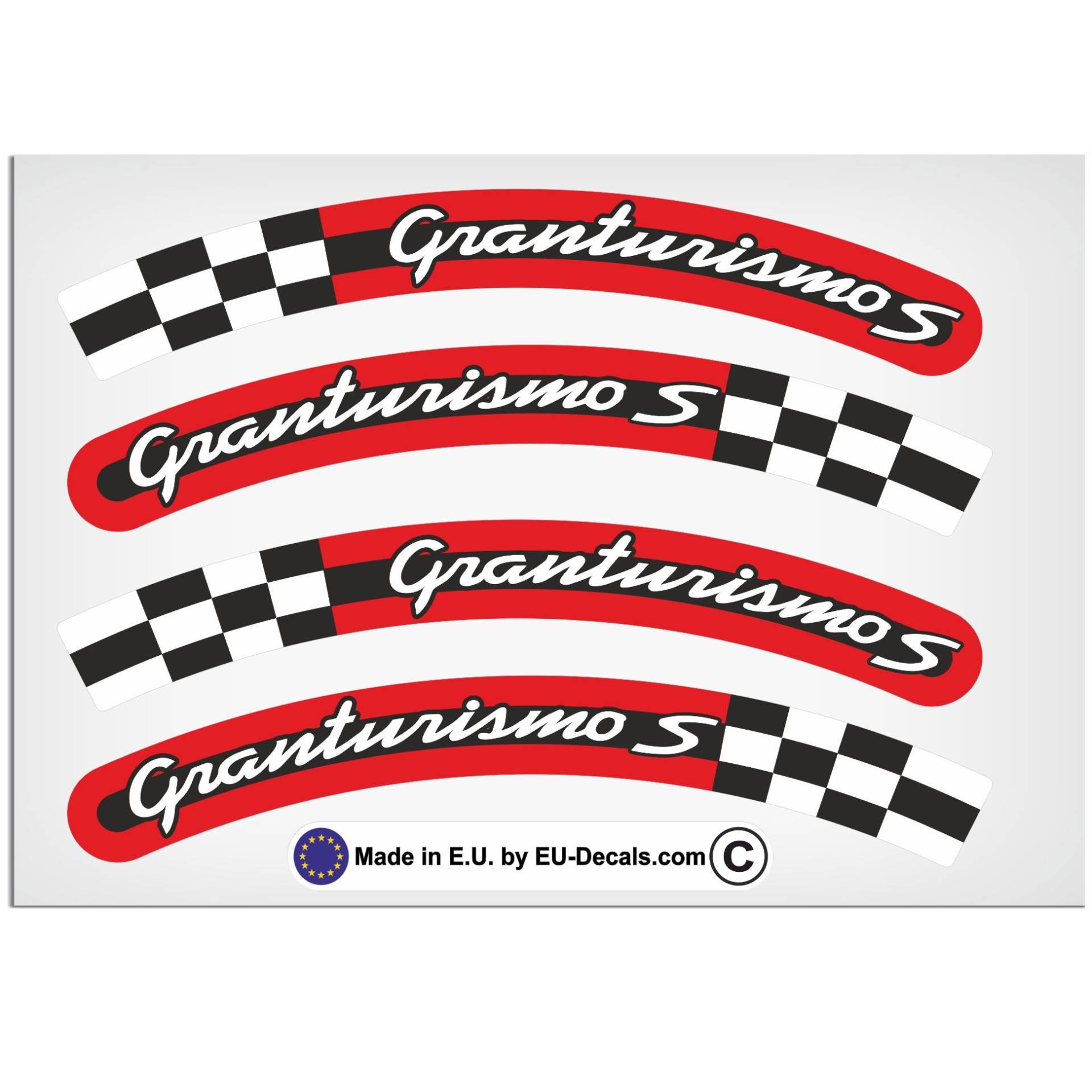 EU-Decals - MioVespa Collection Granturismo S 4X L&R Felgenaufkleber Weiß Rot Schwarz für vespa GTS 300 Super Sport Aufkleber laminiert EU-Decals - MioVespa Collection Granturismo S 4X L&R Felgenaufkleber Weiß Rot Schwarz für vespa GTS 300 Super Sport Aufkleber laminiert von EU-Decals - MioVespa Collection