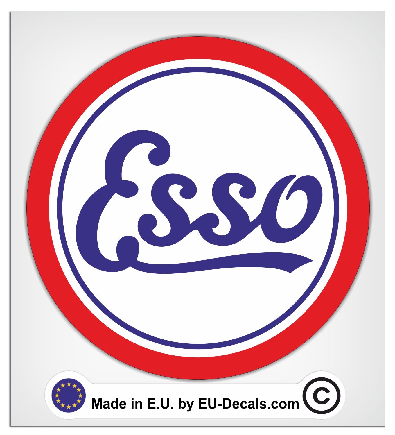 MioVespa Collection Esso Vintage-Aufkleber, laminiert, 100 mm MioVespa Collection Esso Vintage-Aufkleber, laminiert, 100 mm von EU-Decals - MioVespa Collection