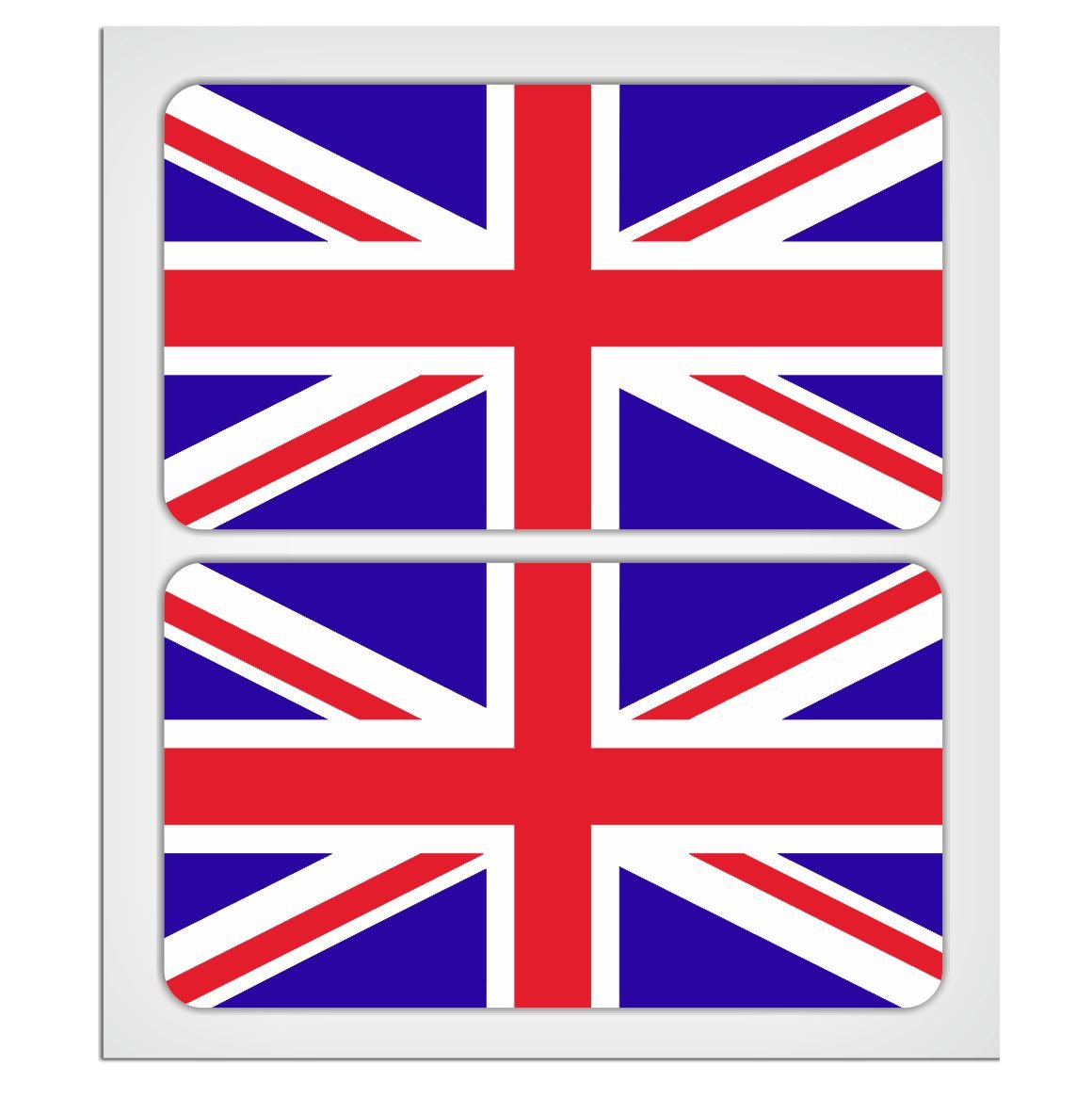 MioVespa-Kollektion, 2 x 70 mm, Union Jack-Flaggen, laminiert, Aufkleber MioVespa-Kollektion, 2 x 70 mm, Union Jack-Flaggen, laminiert, Aufkleber von EU-Decals - MioVespa Collection