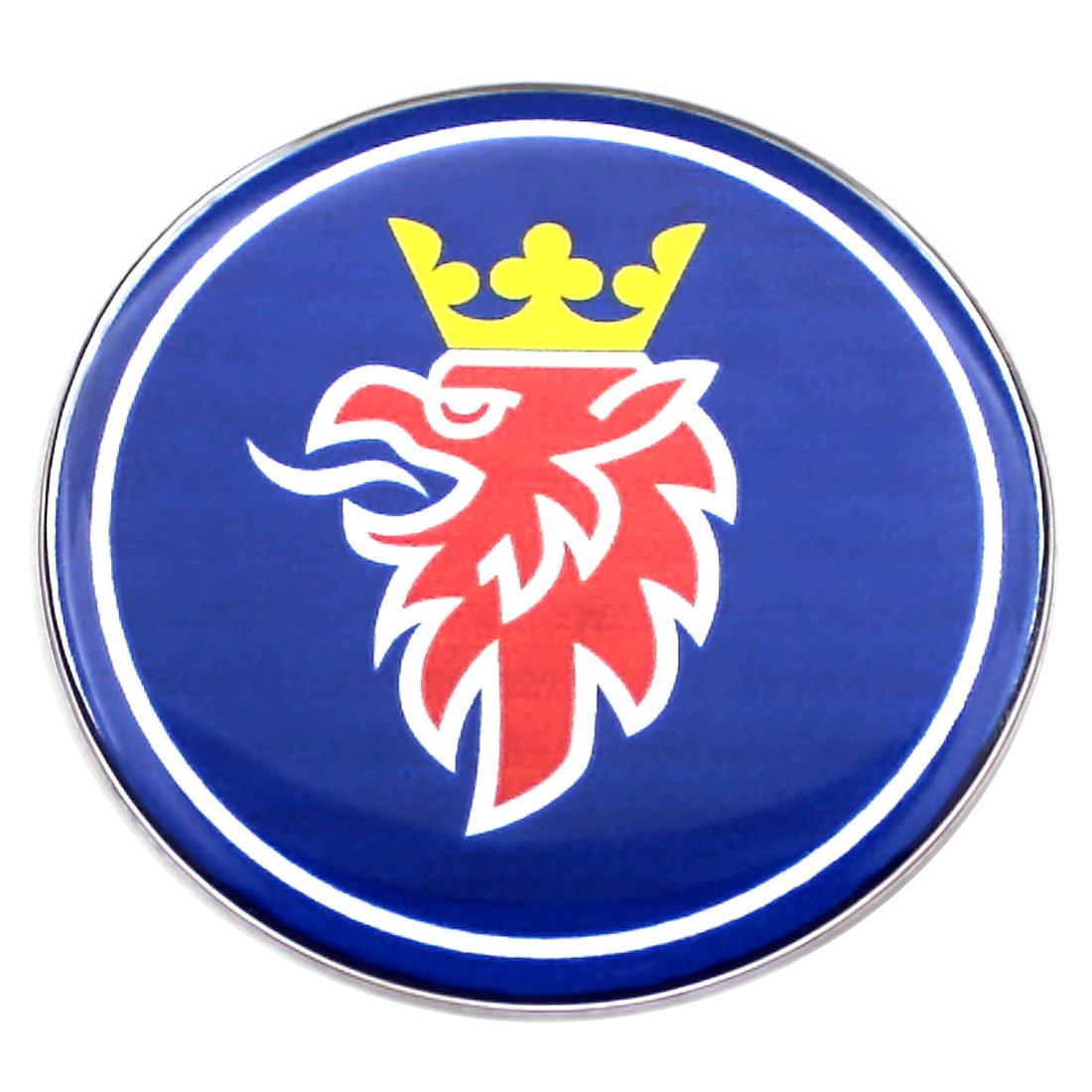 EU-Decals 32 mm SAAB Blue Griffin Chrome Lenkrad-Emblem, gewölbt, 3D-Aufkleber, selbstklebende Rückseite, 9-3 EU-Decals 32 mm SAAB Blue Griffin Chrome Lenkrad-Emblem, gewölbt, 3D-Aufkleber, selbstklebende Rückseite, 9-3 von EU-Decals