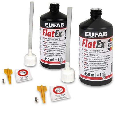 Eufab 2x 450 ml Reifendichtmittel FlatEx von EUFAB