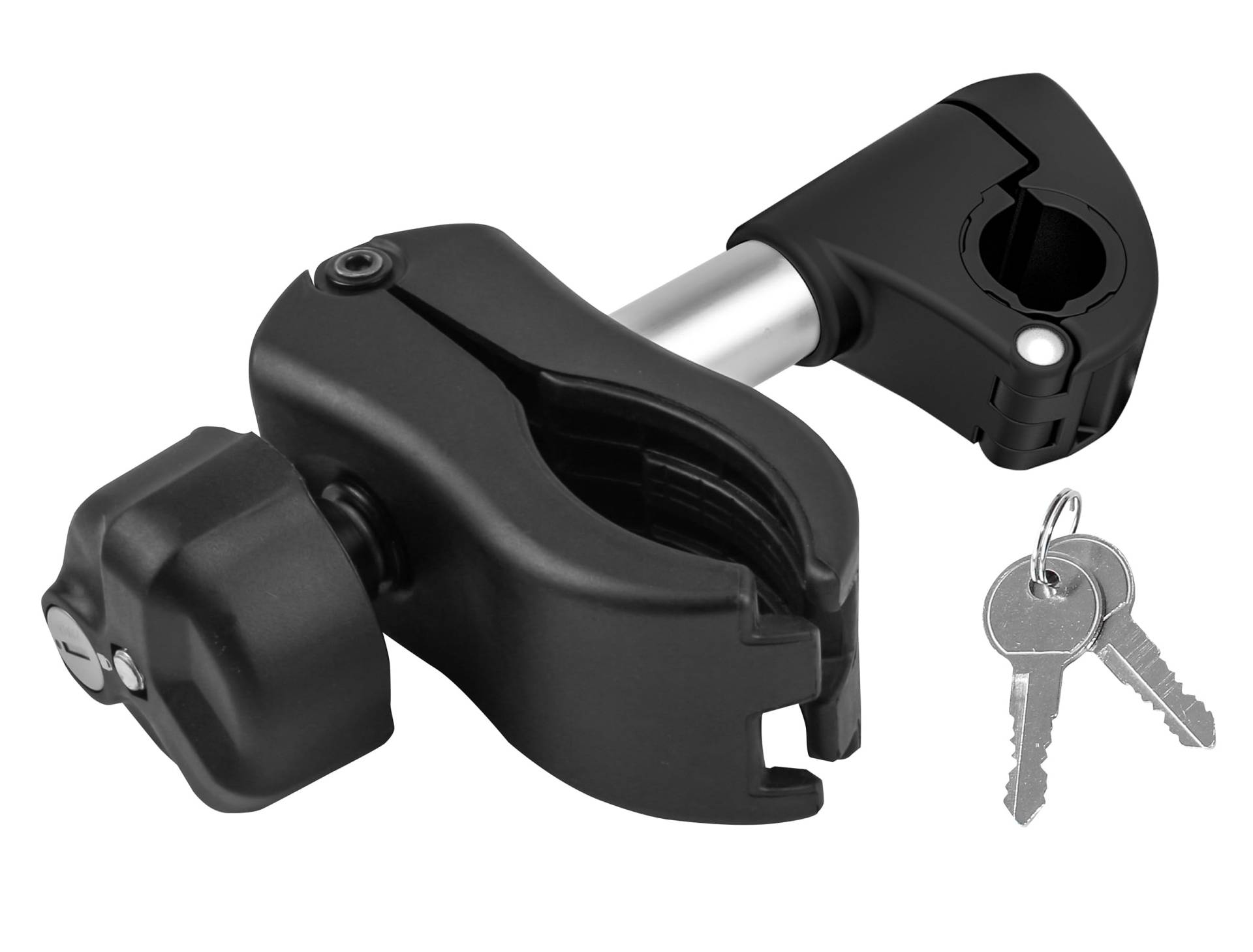 EUFAB 11629 Rahmenhalter abnehmbar kurz Ø 25+30mm, Schwarz/Silber EUFAB 11629 Rahmenhalter abnehmbar kurz Ø 25+30mm, Schwarz/Silber von EUFAB