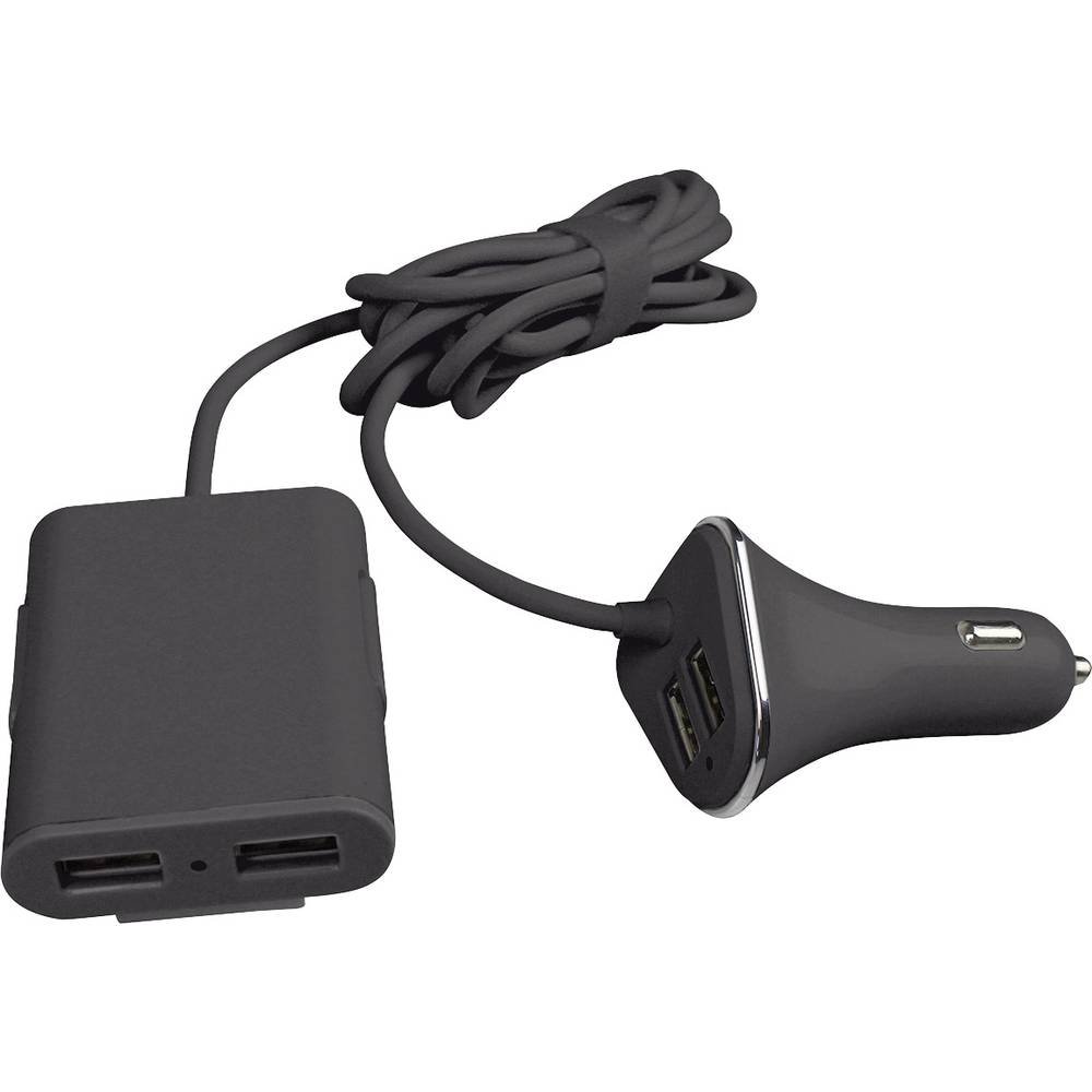 EUFAB 16471 USB Ladeadapter 12/24V für Vorder- und Rücksitze von EUFAB