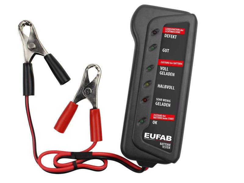 Eufab 16599 Batterie-Tester, Schwarz von EUFAB