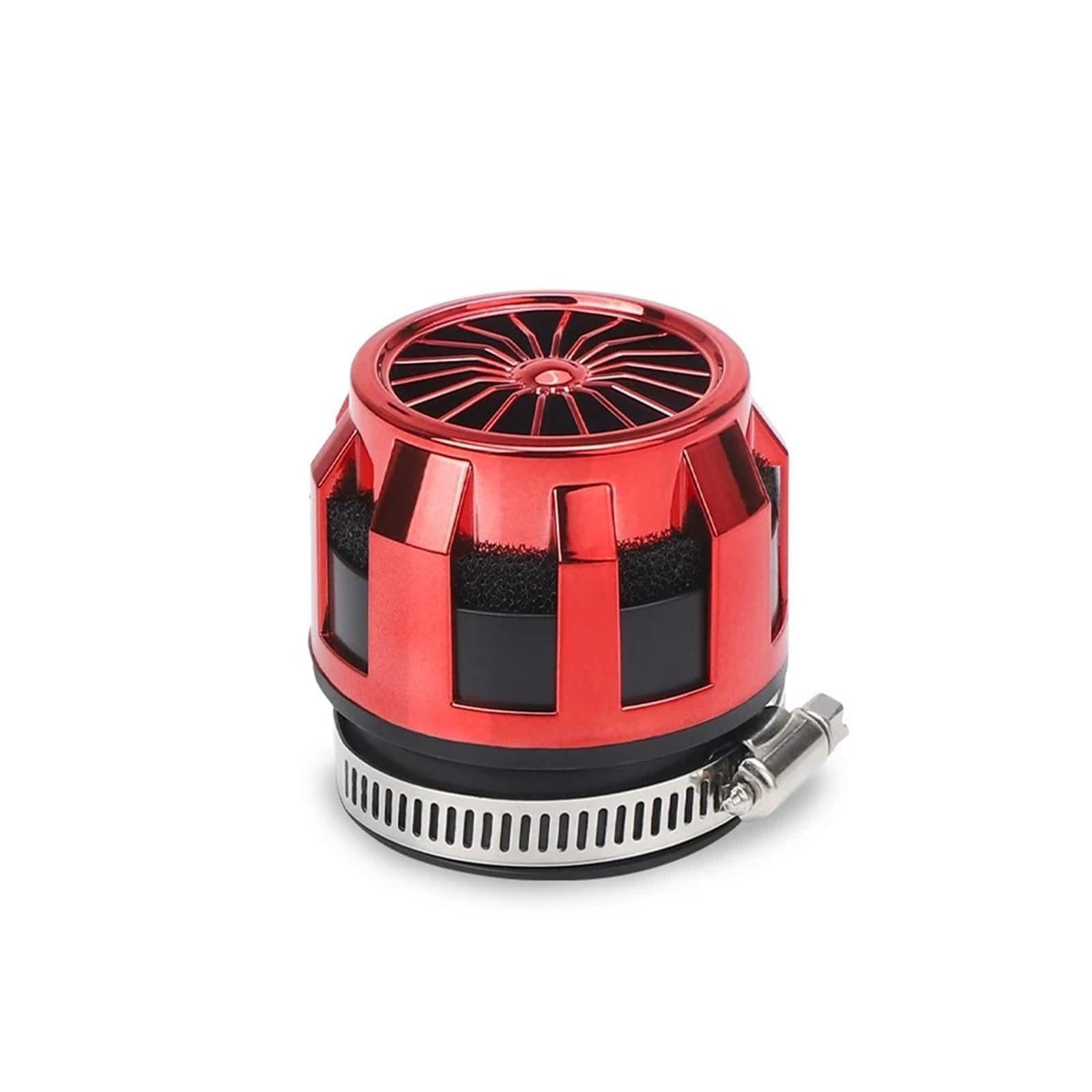 Motorrad-Luftfiltereinlass 35 mm 42 mm 48 mm Universal for Offroad-Motorrad ATV Quad Dirt Pit Bike Pilzkopf-Luftfilter(1pc Red) von EUKYTIXF