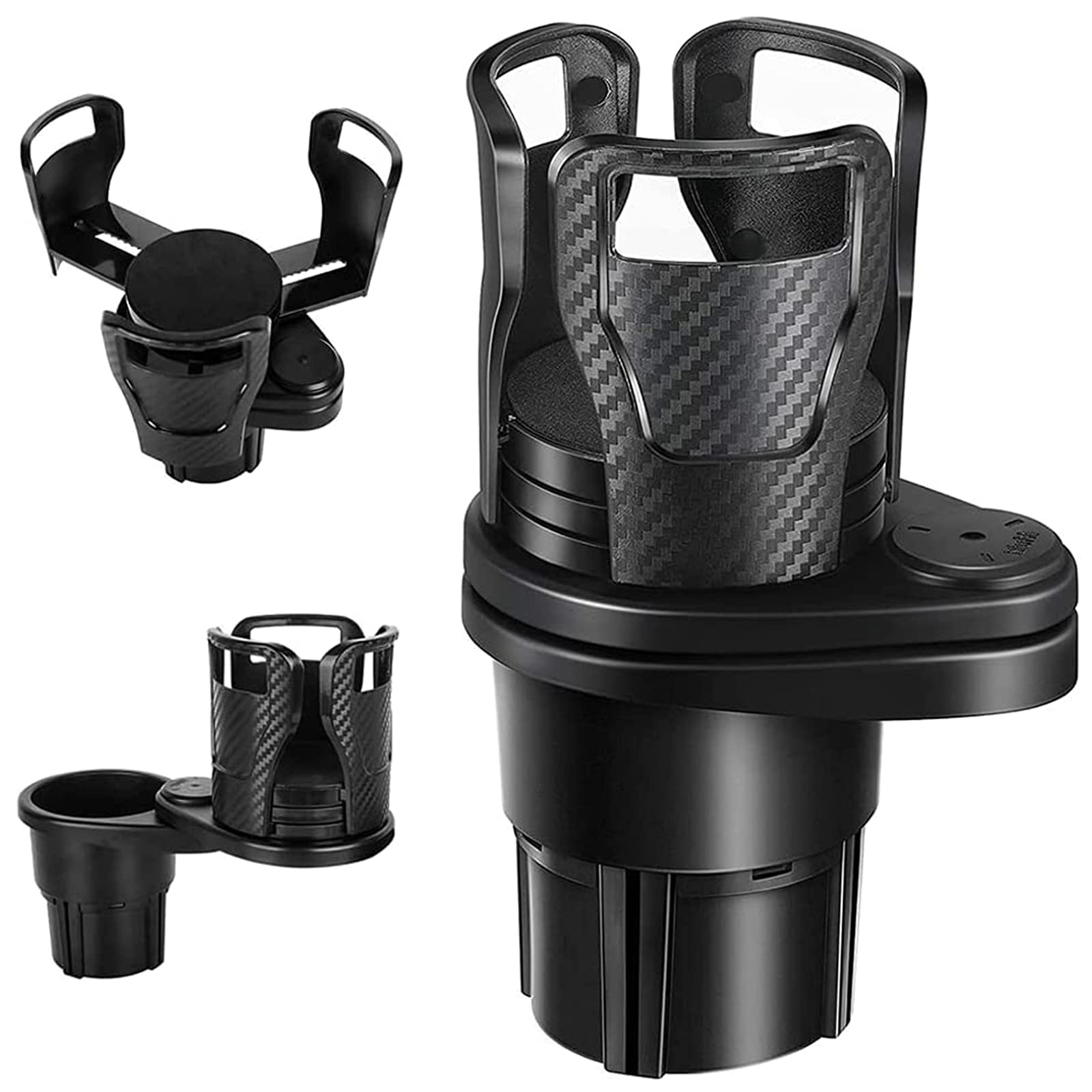 Auto Getränkehalter Universal 360° drehbar Auto Becherhalter 2 in 1 Kohlefaser Multifunktionaler Autotrinkhalter,Flaschenhalter,Dosenhalter,Cupholder Kaffee Auto Getränkehalter Universal 360° drehbar Auto Becherhalter 2 in 1 Kohlefaser Multifunktionaler Autotrinkhalter,Flaschenhalter,Dosenhalter,Cupholder Kaffee von EUNEWR