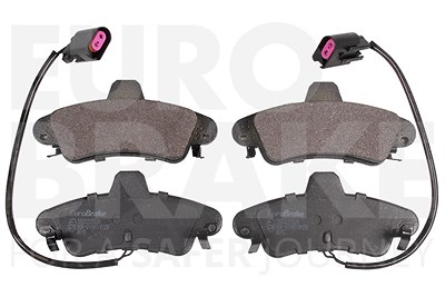 Eurobrake Bremsbeläge Hinterachse inkl Verschleißwarnkontakt [Hersteller-Nr. 5502222520] für Ford von EUROBRAKE