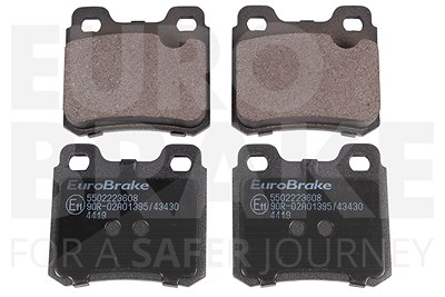 Eurobrake Bremsbeläge hinten [Hersteller-Nr. 5502223608] für Opel, Saab, Vauxhall von EUROBRAKE