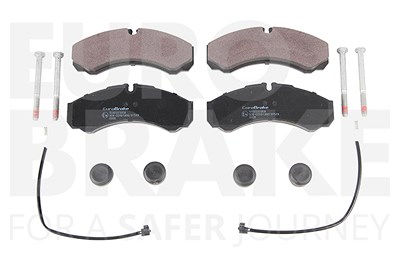 Eurobrake Bremsbelagsatz, Scheibenbremse [Hersteller-Nr. 5502223358] für Iveco, Renault, Renault Trucks von EUROBRAKE