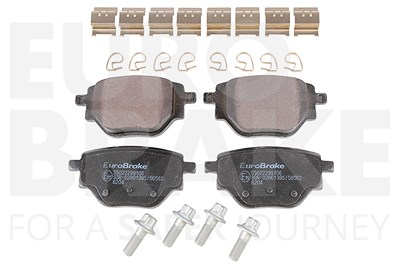 Eurobrake Bremsbelagsatz, Scheibenbremse [Hersteller-Nr. 55022299106] für Citroën, Opel, Peugeot, Vauxhall von EUROBRAKE