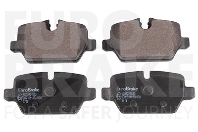 Eurobrake Satz Bremsbeläge Hinterachse [Hersteller-Nr. 5502221530] für BMW, Mini von EUROBRAKE