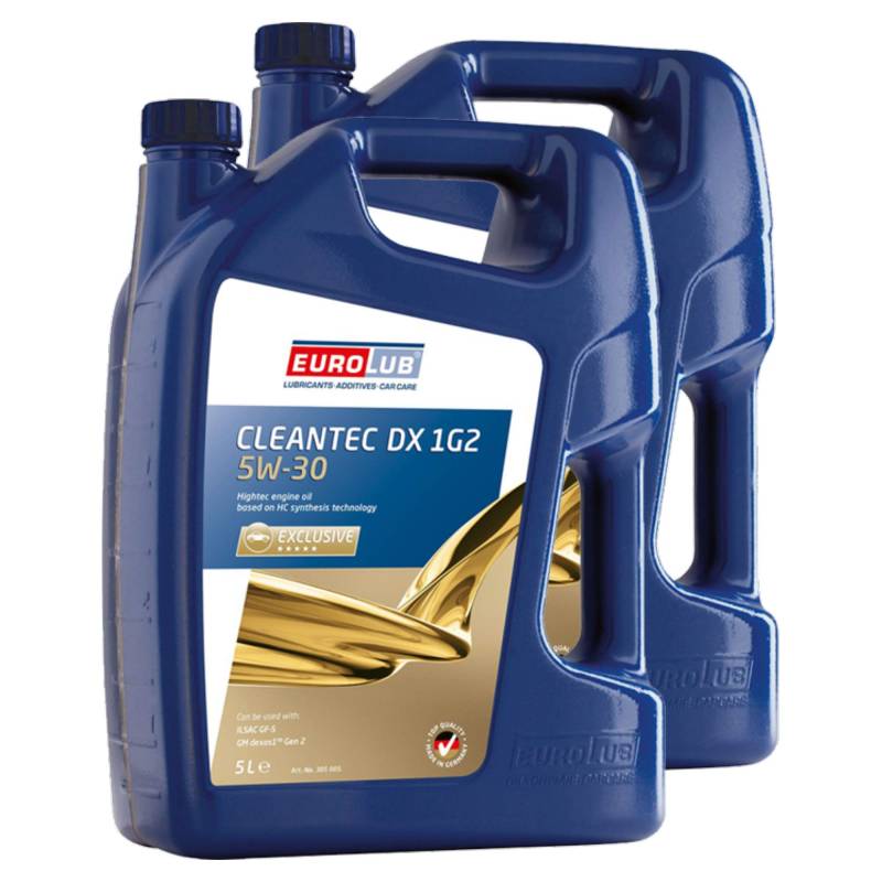 EUROLUB 2X Motoröl Motorenöl Schmierung Motor Cleantec Dx 1G2 SAE 5W-30 5L von EUROLUB