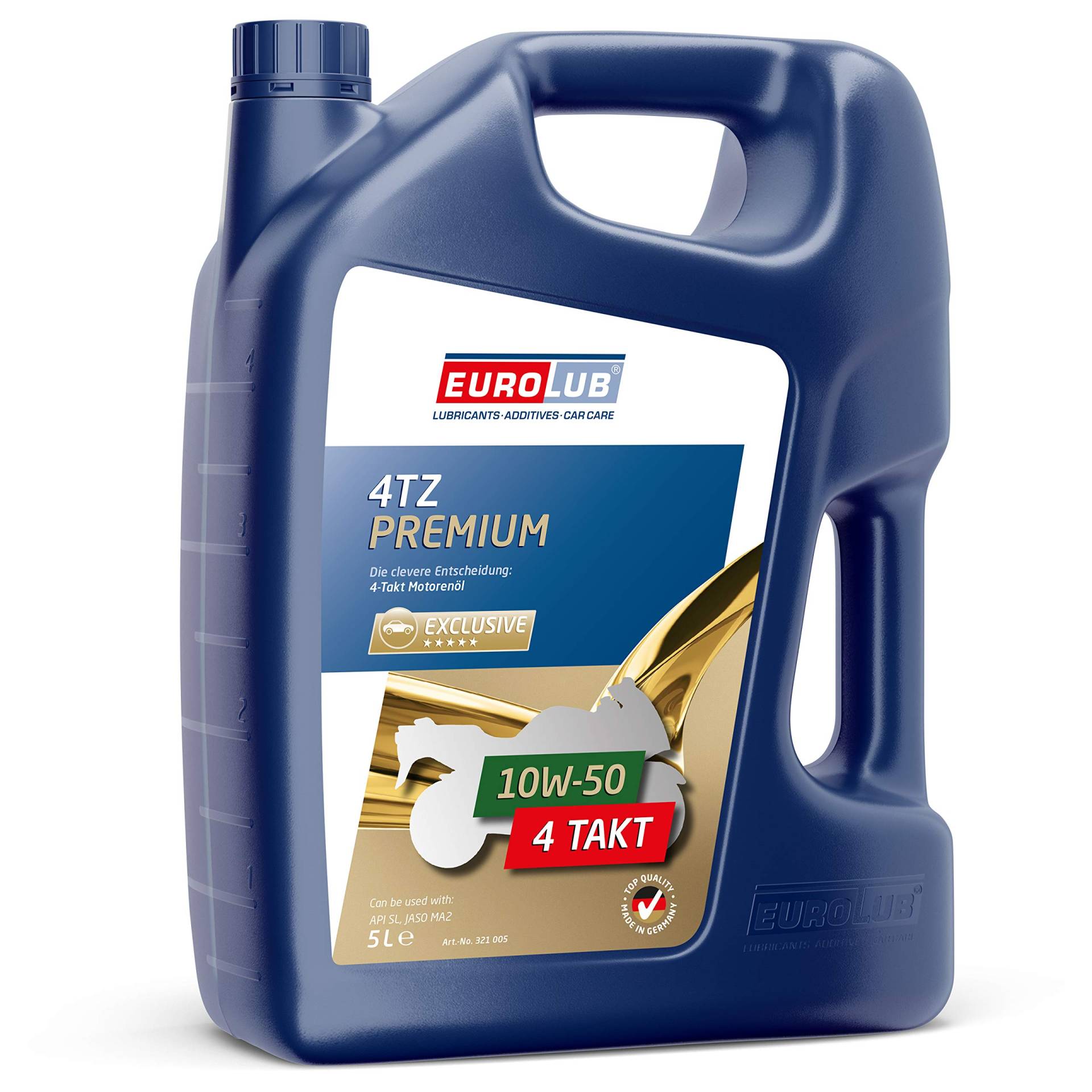 EUROLUB 4TZ PREMIUM SAE 10W-50 Motoröl, 5 Liter EUROLUB 4TZ PREMIUM SAE 10W-50 Motoröl, 5 Liter von EUROLUB