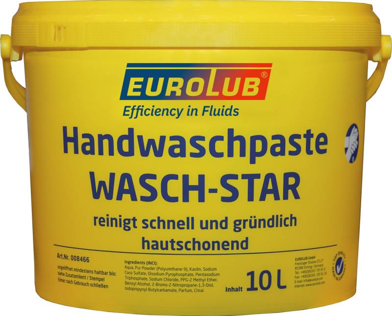 EUROLUB 8466 Handwaschpaste Wasch-Star, 10 Liter von EUROLUB