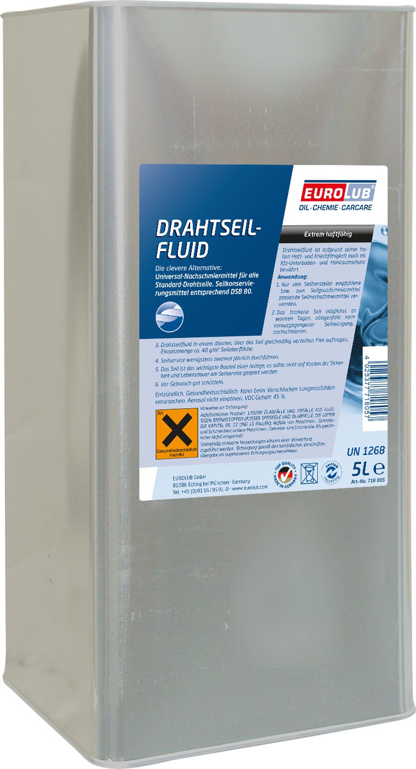 EUROLUB Drahtseil-Fluid, 5 Liter von EUROLUB