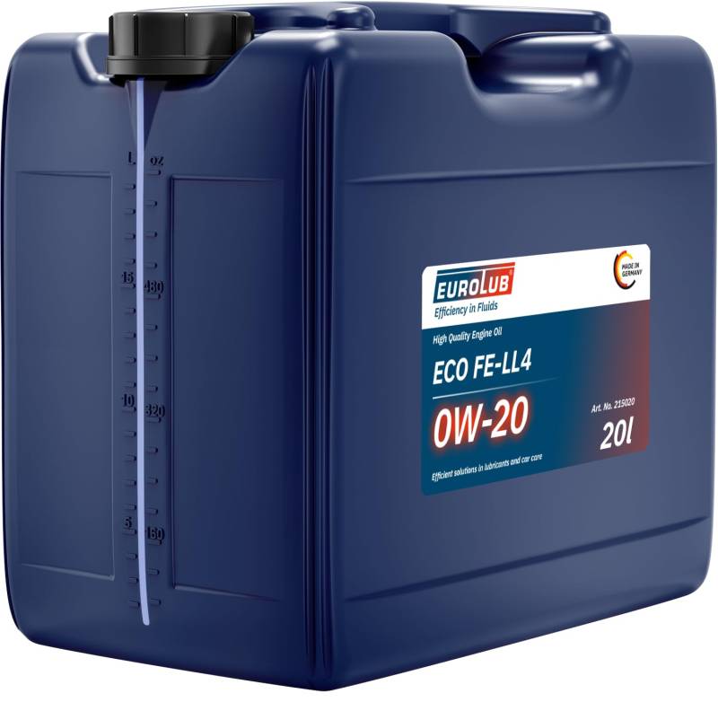 EUROLUB ECO FE-LL4 SAE 0W-20 Motoröl, 20 Liter von EUROLUB