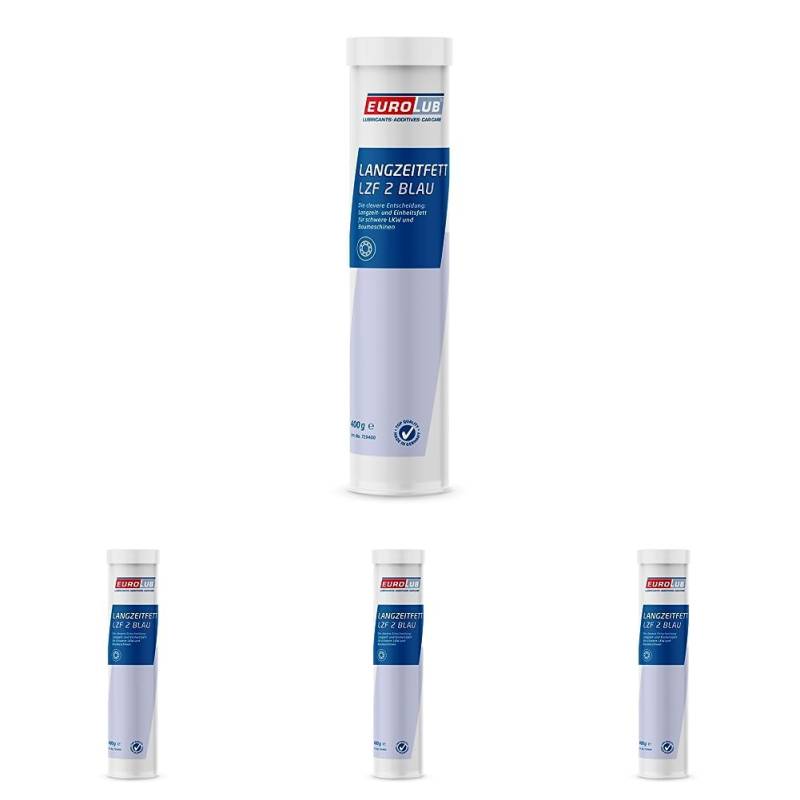 EUROLUB Langzeitfett LZF 2 Blau, 400 g (Packung mit 4) von EUROLUB