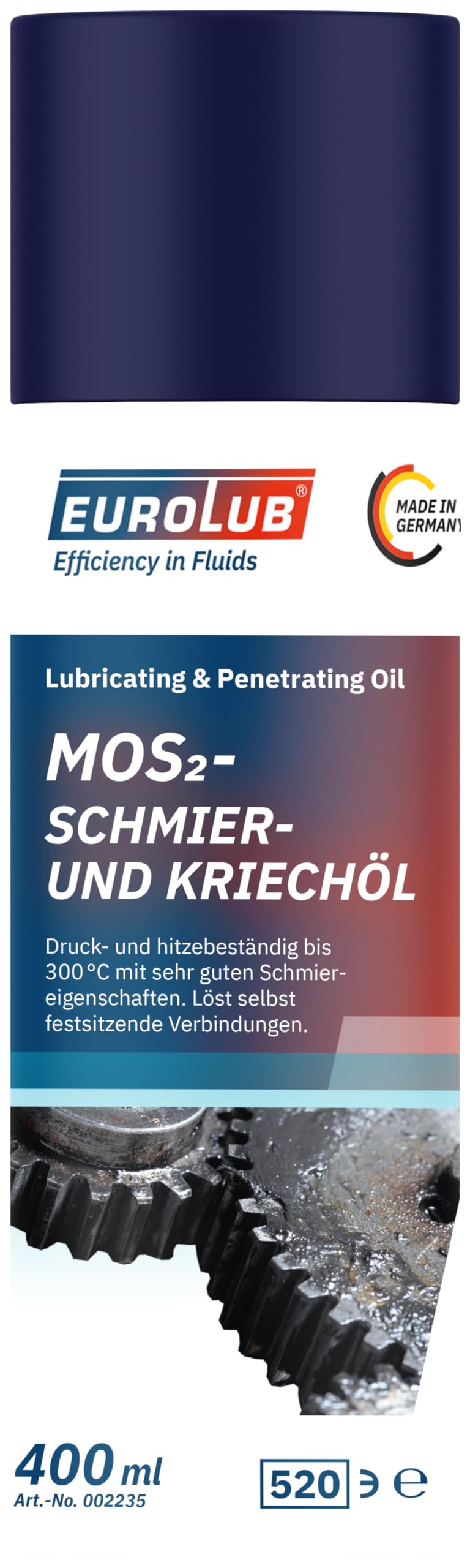 EUROLUB Schmier- und Kriechöl MoS2, 400 ml EUROLUB Schmier- und Kriechöl MoS2, 400 ml von EUROLUB