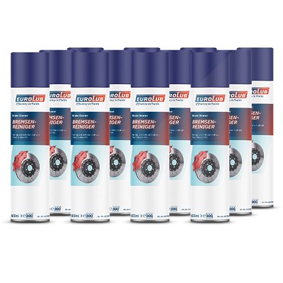 Eurolub 12x 600ml Bremsenreiniger-Spray [Hersteller-Nr. 003799] von EUROLUB