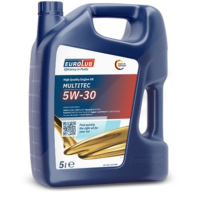 Eurolub 5 L MULTITEC SAE 5W/30 [Hersteller-Nr. 214005] für Alfa Romeo, Aro, Asia Motors, Aston Martin, Bedford, BMW, Buick, Cadillac, Chevrolet, Chrys von EUROLUB