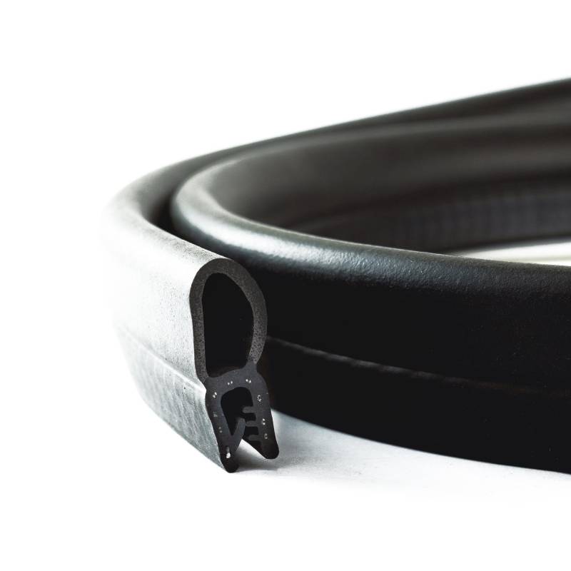 EUTRAS [5 m] Türdichtung KSD2007 Dichtungsprofil 1,0-3,5 mm – hält ohne Kleber – TOP Gummidichtung für Autotür, Kofferraum und Heckklappe – TOP deutsche Industriequalität Made in EU von EUTRAS-Kantenschutz