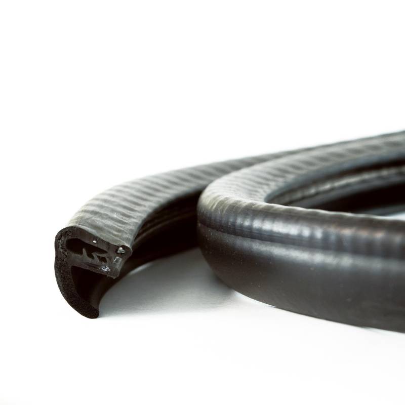 EUTRAS [5 m] Türdichtung KSD2101 Dichtungsprofil 1,5-3,5 mm – hält ohne Kleber – Gummidichtung für Autotür, Kofferraum und Heckklappe – deutsche Industriequalität Made in EU von EUTRAS-Kantenschutz