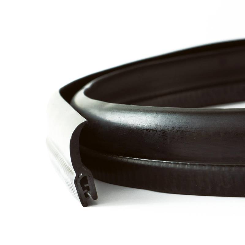 EUTRAS [5 m] Türdichtung KSD2152 Dichtungsprofil 0,5-2,0 mm – hält ohne Kleber – TOP Gummidichtung für Autotür, Kofferraum und Heckklappe – TOP deutsche Industriequalität Made in EU von EUTRAS-Kantenschutz