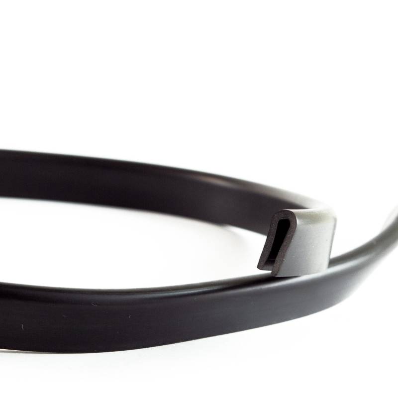 EUTRAS [50m] Fassungsprofil FP3008 Gummidichtung 1,5-3,5 mm – schützt und dichtet zuverlässig ab – für Bleche, Glas und Bauelemente – TOP deutsche Industriequalität Made in EU von EUTRAS-Kantenschutz