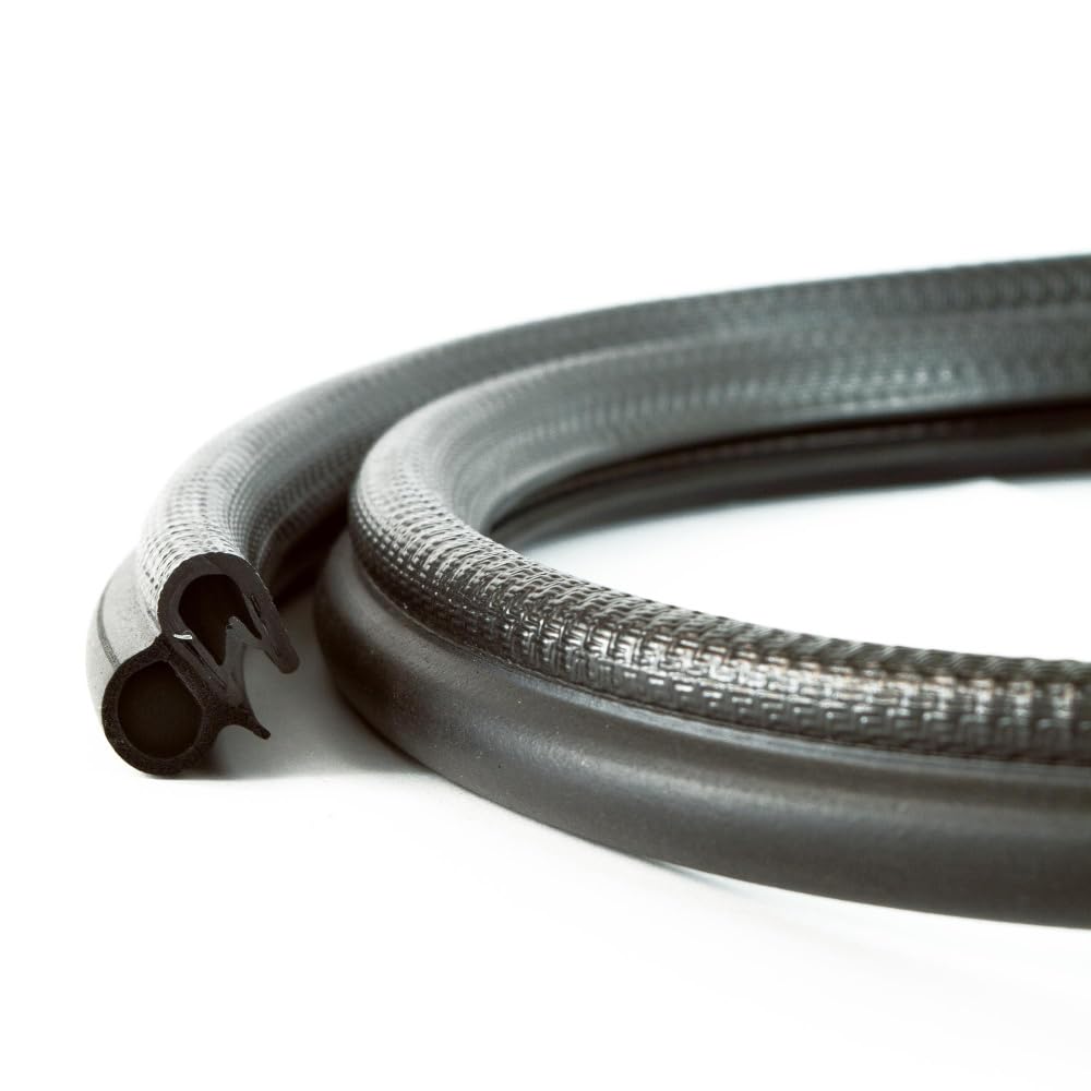 EUTRAS [5 m] Türdichtung KSD2056 Dichtungsprofil 1,5-3,5 mm – hält ohne Kleber – TOP Gummidichtung für Autotür, Kofferraum und Heckklappe – TOP deutsche Industriequalität Made in EU von EUTRAS-Kantenschutz