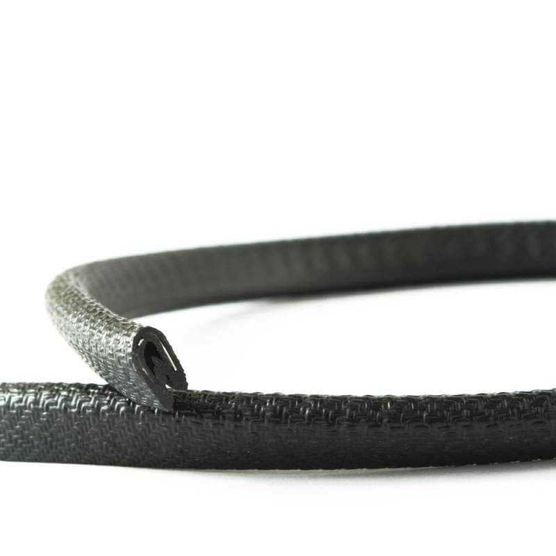 EUTRAS [50m] Kantenschutz 1-2 mm schwarz – hält ohne Kleber – perfekt für Bleche und Autotüren – schützt und entschärft Kanten – TOP Industriequalität Made in Germany von EUTRAS-Kantenschutz