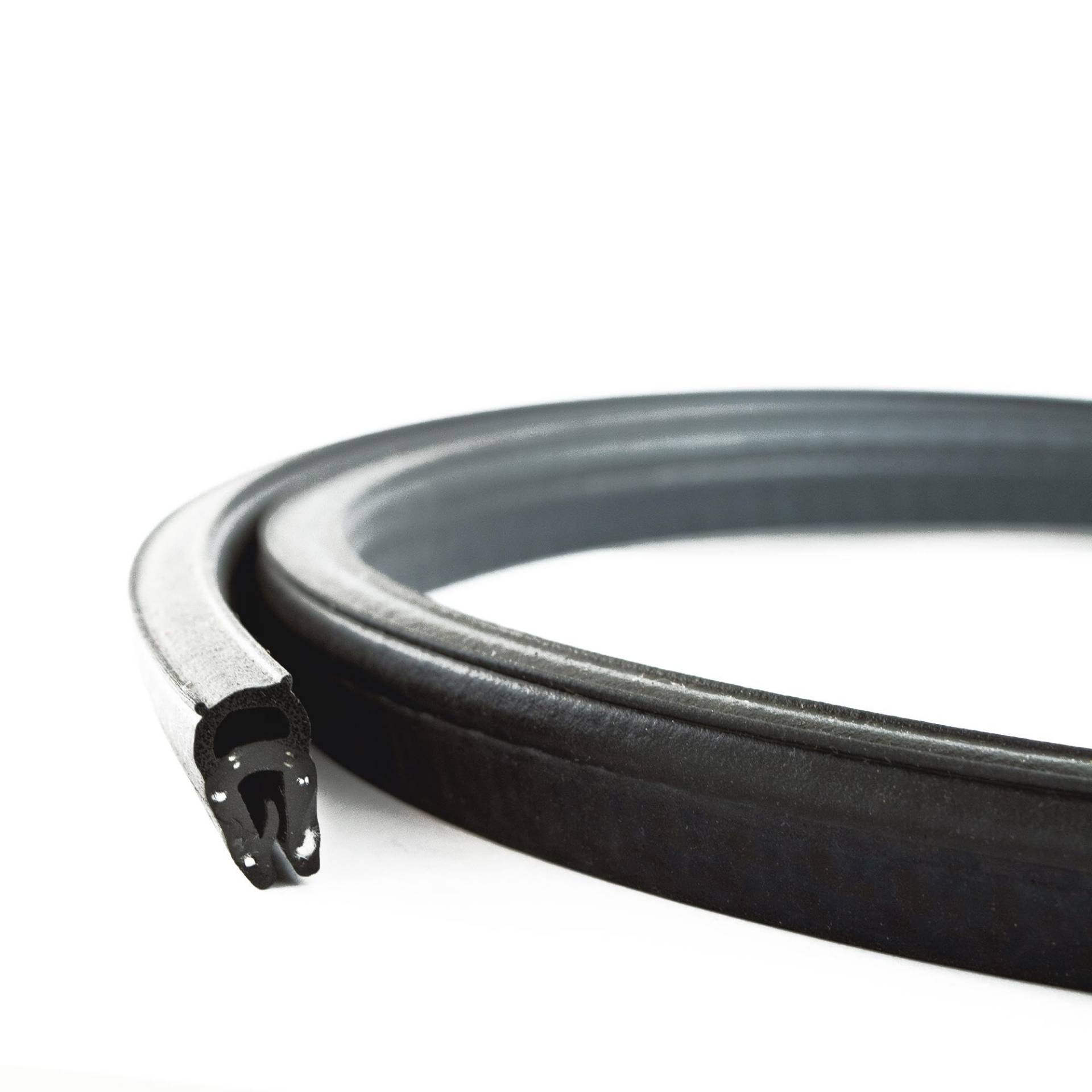 EUTRAS [10 m] Türdichtung KSD2003 Dichtungsprofil 0,8-2,5 mm – hält ohne Kleber – TOP Gummidichtung für Autotür, Kofferraum und Heckklappe – TOP deutsche Industriequalität Made in EU von EUTRAS-Kantenschutz