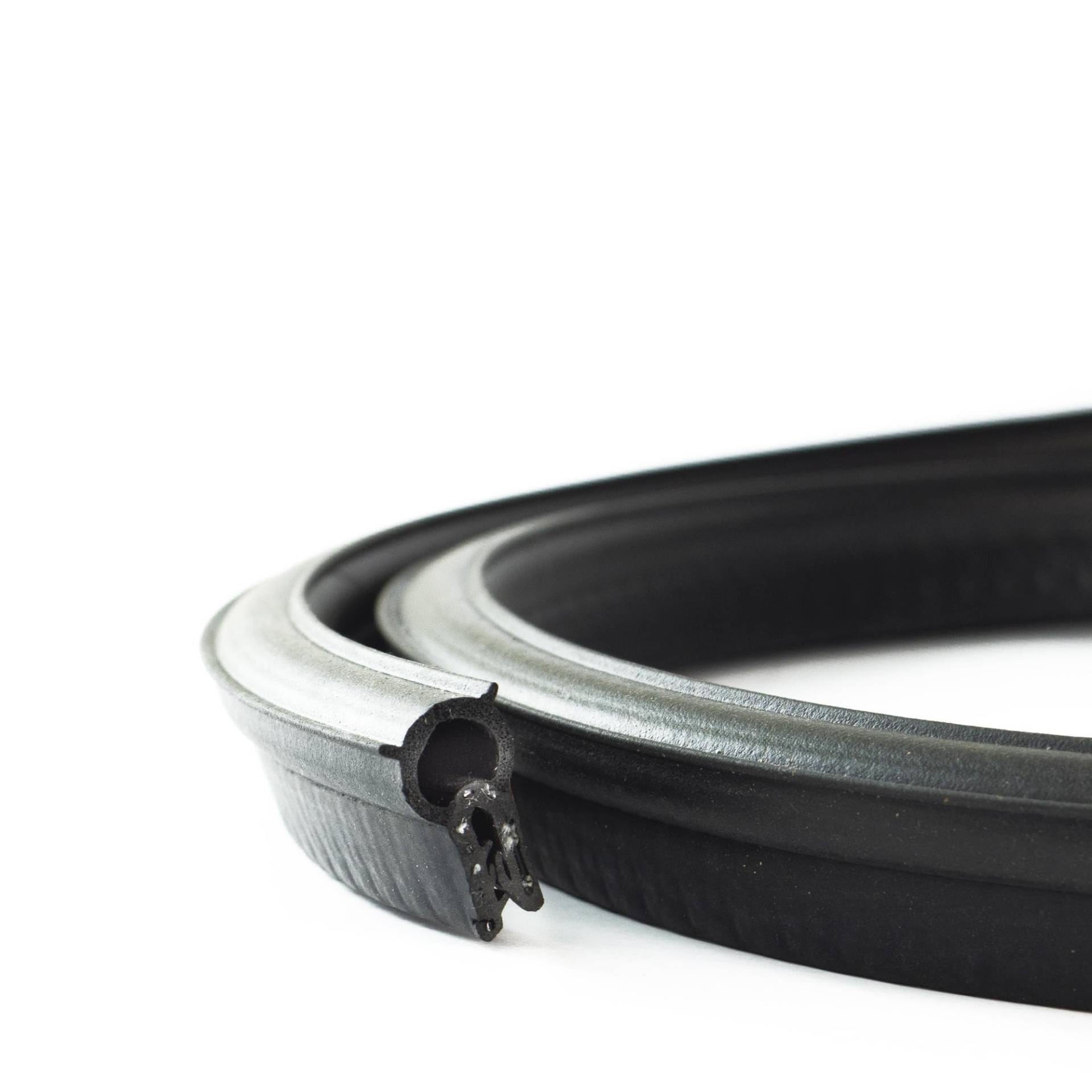 EUTRAS [5 m] Türdichtung KSD2004 Dichtungsprofil 1,0-3,5 mm – hält ohne Kleber – TOP Gummidichtung für Autotür, Kofferraum und Heckklappe – TOP deutsche Industriequalität Made in EU von EUTRAS-Kantenschutz