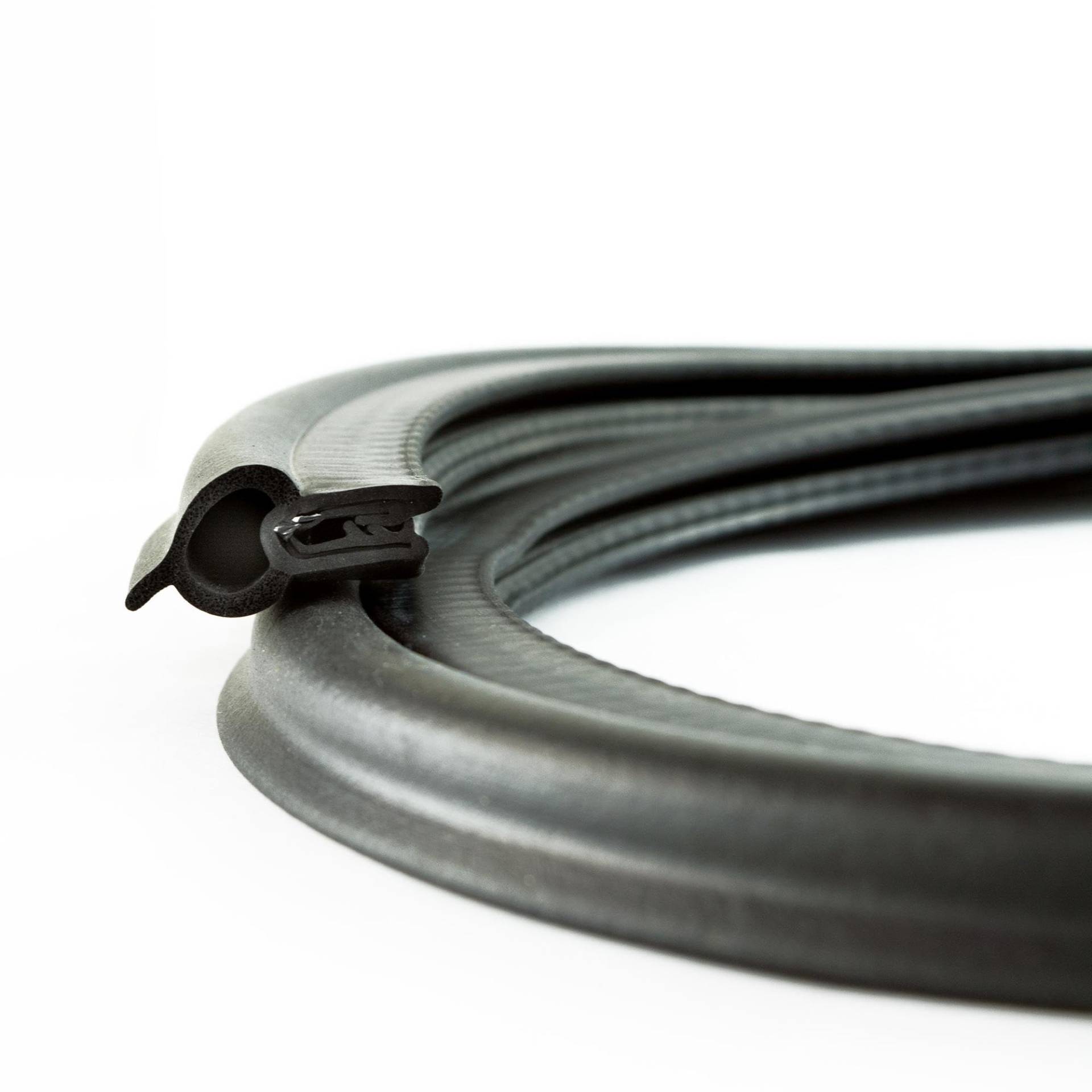 EUTRAS [3 m] Türdichtung KSD2011 Dichtungsprofil 2,0-4,0 mm – hält ohne Kleber – TOP Gummidichtung für Autotür, Kofferraum und Heckklappe – TOP deutsche Industriequalität Made in EU von EUTRAS-Kantenschutz