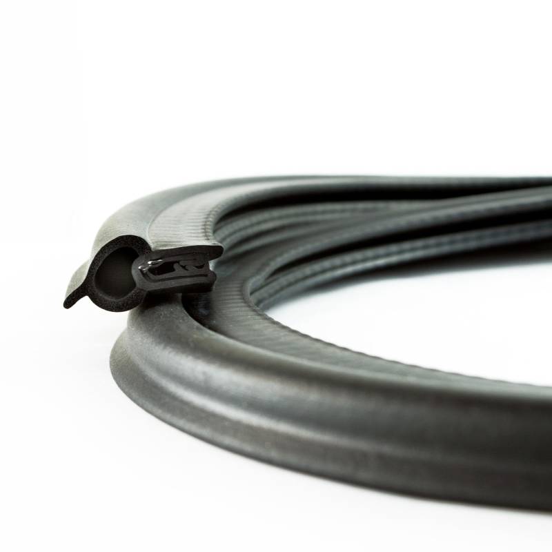 EUTRAS [3 m] Türdichtung KSD2011 Dichtungsprofil 2,0-4,0 mm – hält ohne Kleber – TOP Gummidichtung für Autotür, Kofferraum und Heckklappe – TOP deutsche Industriequalität Made in EU von EUTRAS-Kantenschutz