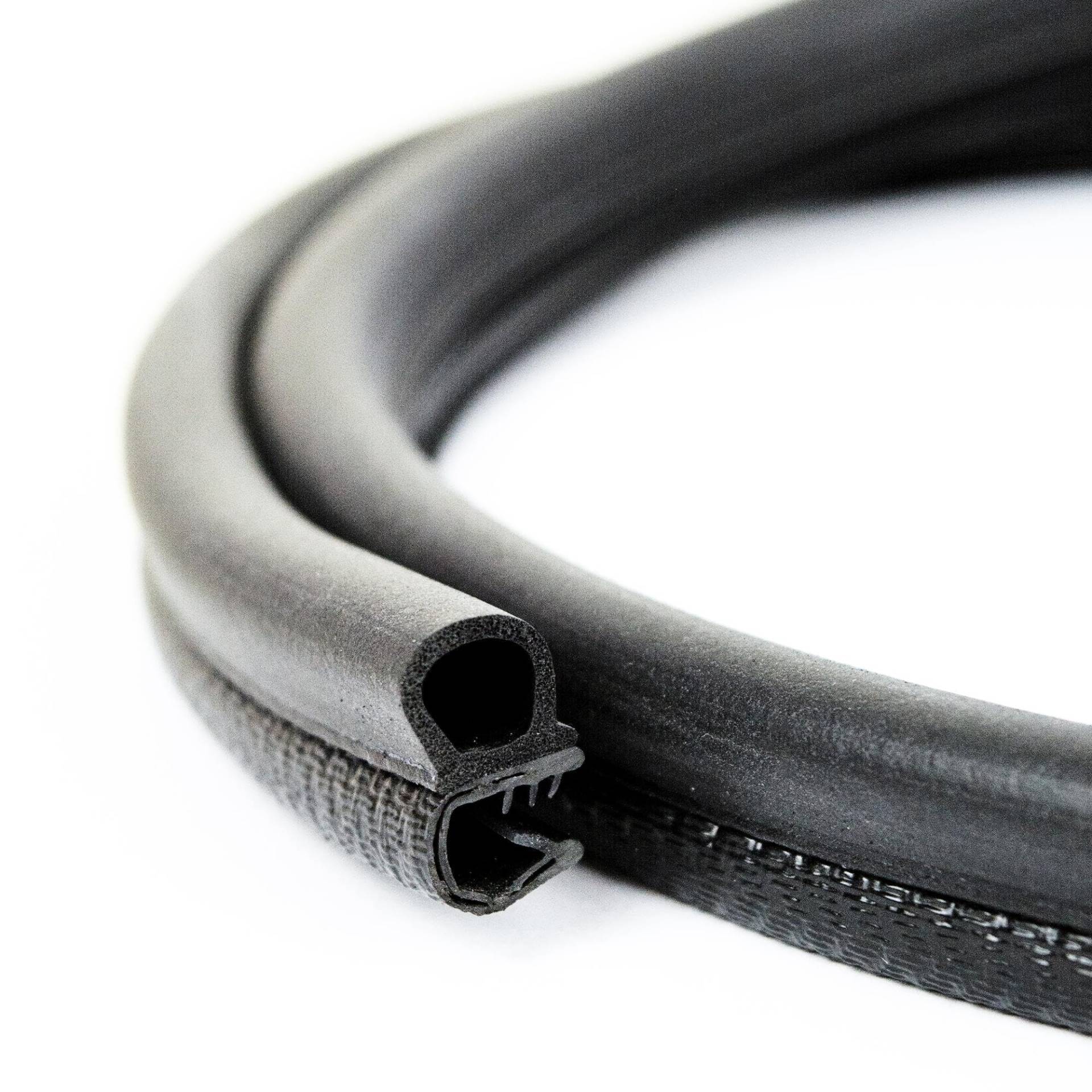 EUTRAS [5 m] Türdichtung KSD2052 Dichtungsprofil 2,0-4,0 mm – hält ohne Kleber – TOP Gummidichtung für Autotür, Kofferraum und Heckklappe – TOP deutsche Industriequalität Made in EU von EUTRAS-Kantenschutz