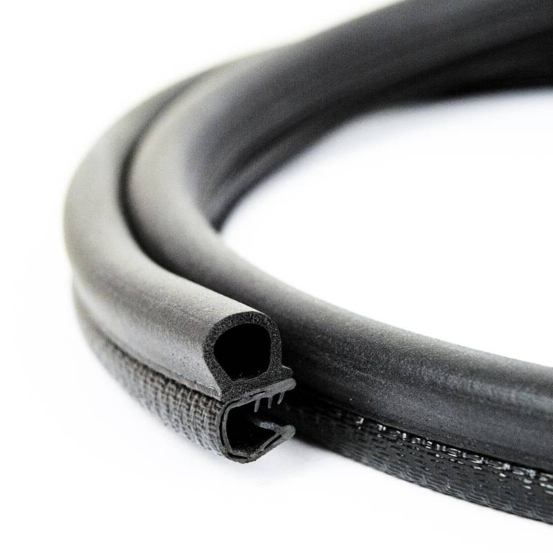 EUTRAS [5 m] Türdichtung KSD2052 Dichtungsprofil 2,0-4,0 mm – hält ohne Kleber – TOP Gummidichtung für Autotür, Kofferraum und Heckklappe – TOP deutsche Industriequalität Made in EU von EUTRAS-Kantenschutz