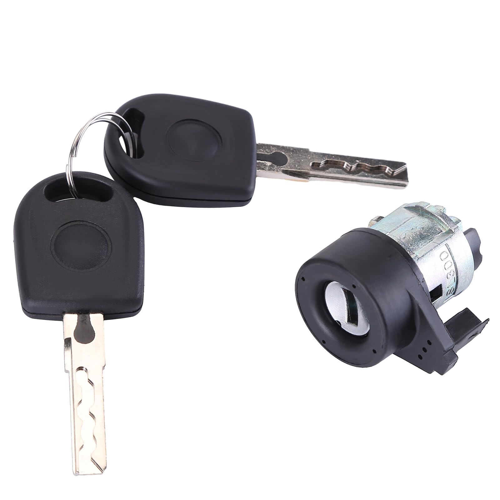 EUWLY Zylinder-Zündschloss und 2 Schlüssel 3B0905855C, kompatibel für VW Bora Passat Golf Polo von EUWLY